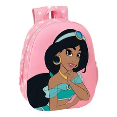 3D mokyklinis krepšys Disney Jasmine Rožinė kaina ir informacija | Kuprinės mokyklai, sportiniai maišeliai | pigu.lt