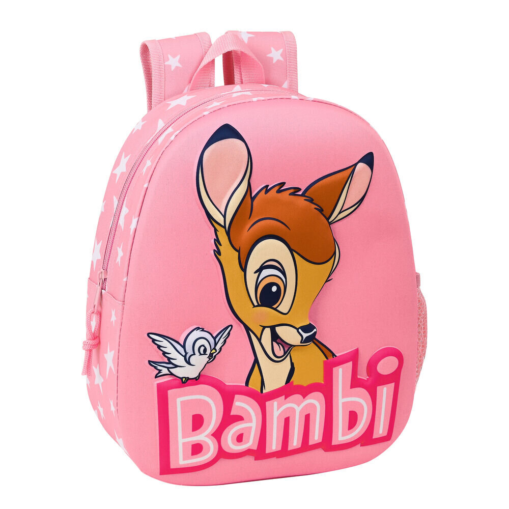 3D mokyklinis krepšys Disney Bambi Rožinė kaina ir informacija | Kuprinės mokyklai, sportiniai maišeliai | pigu.lt