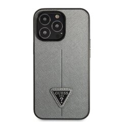 Guess PU Saffiano Triangle чехол для iPhone 13 Pro Silver цена и информация | Чехлы для телефонов | pigu.lt