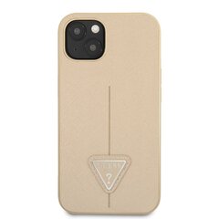 Guess PU Saffiano Triangle чехол для iPhone 13 mini Beige цена и информация | Чехлы для телефонов | pigu.lt