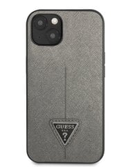 Guess PU Saffiano Triangle  чехол для iPhone 13 mini Silver цена и информация | Чехлы для телефонов | pigu.lt