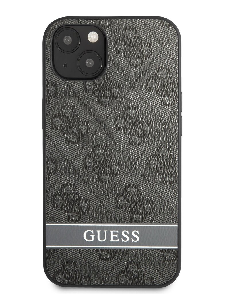 Guess PU 4G Stripe dėklas, skirtas iPhone 13, pilkas цена и информация | Telefono dėklai | pigu.lt