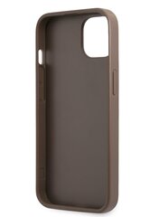 Guess PU 4G Stripe dėklas, skirtas iPhone 13, rudas kaina ir informacija | Telefono dėklai | pigu.lt
