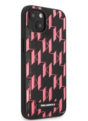 Karl Lagerfeld Monogram Plaque чехол for iPhone 13 mini Pink цена и информация | Чехлы для телефонов | pigu.lt