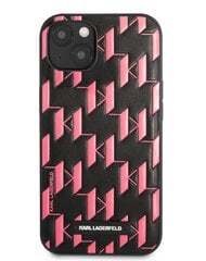 Karl Lagerfeld Monogram Plaque чехол for iPhone 13 mini Pink цена и информация | Чехлы для телефонов | pigu.lt