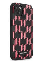 Karl Lagerfeld Monogram Plaque чехол for iPhone 13 Pink цена и информация | Чехлы для телефонов | pigu.lt