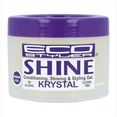 Plaukų Vaškas Eco Styler Shine Gel Kristal, 89 ml kaina ir informacija | Plaukų formavimo priemonės | pigu.lt