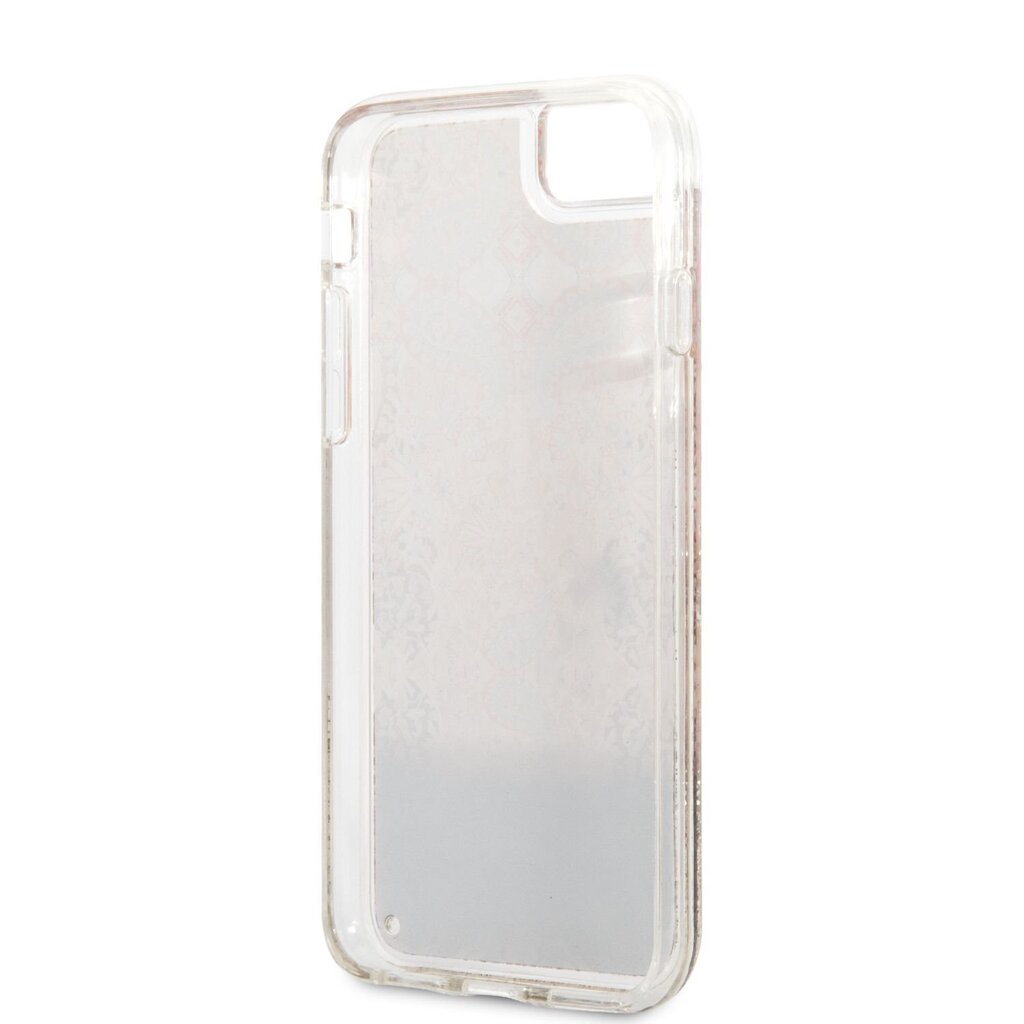 Guess Liquid Glitter Paisley dėklas, skirtas iPhone 7/8/SE2020/SE2022, auksinis kaina ir informacija | Telefono dėklai | pigu.lt