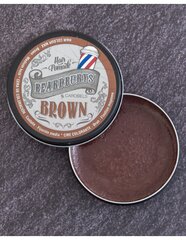 Šviesiai rudos spalvos dažanti pomada Beardburys Color Wax Brown, 100ml цена и информация | Средства для укладки волос | pigu.lt