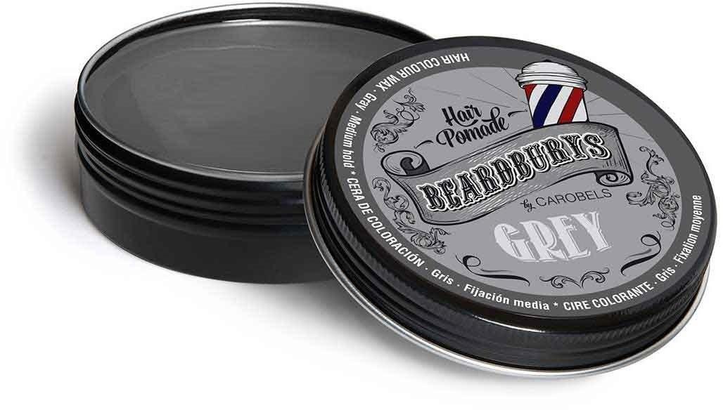 Pilkos spalvos dažanti pomada Beardburys Color Wax Grey, 100ml kaina ir informacija | Plaukų formavimo priemonės | pigu.lt