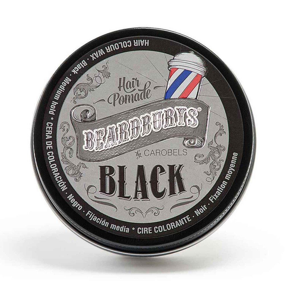 Juodos spalvos dažanti pomada Beardburys Black Color Pomade, 100ml kaina ir informacija | Plaukų formavimo priemonės | pigu.lt