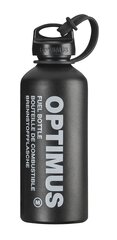 Бутылка для питья Optimus Fuel, 0.6 л, черная цена и информация | Фляги для воды | pigu.lt