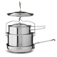 Puodas Primus Campfire Cookset stainless steel large цена и информация | Котелки, туристическая посуда и приборы | pigu.lt