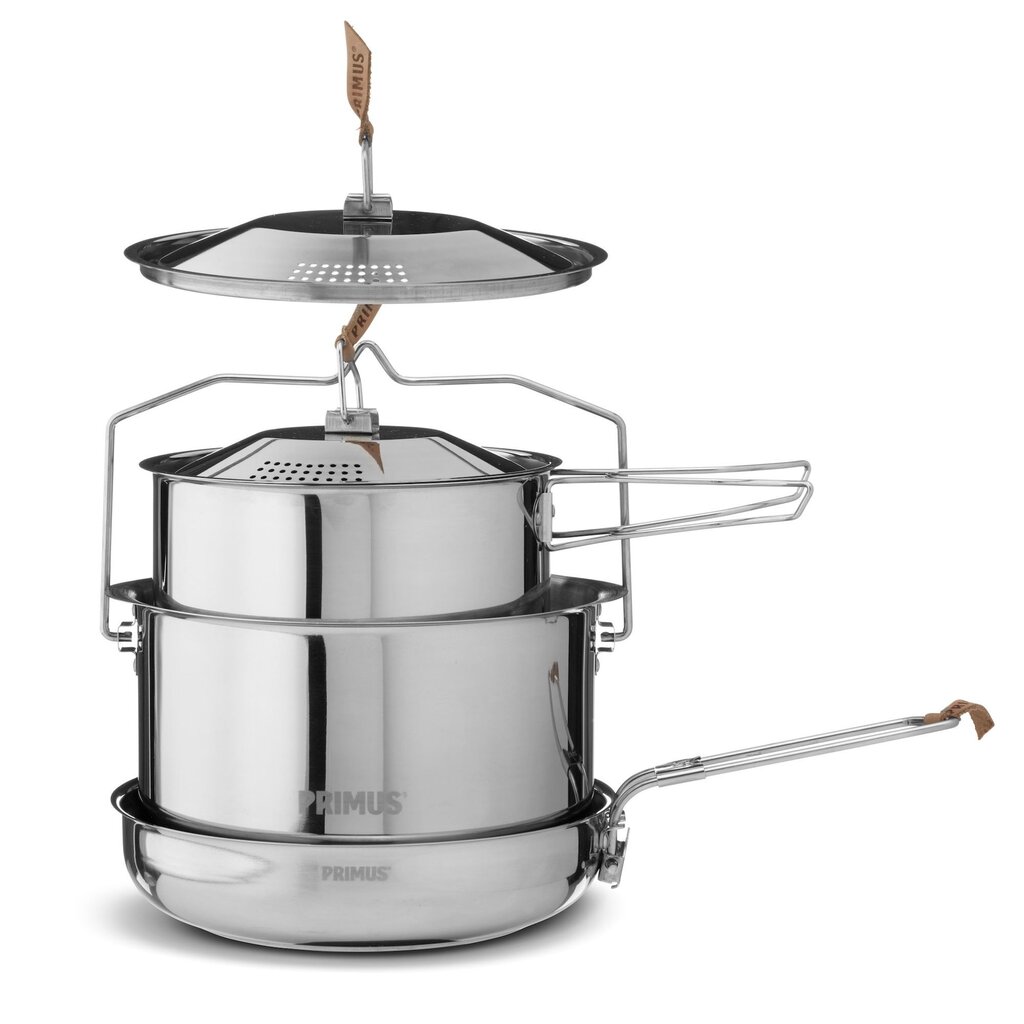 Puodas Primus Campfire Cookset stainless steel large цена и информация | Turistiniai katiliukai, indai, įrankiai | pigu.lt