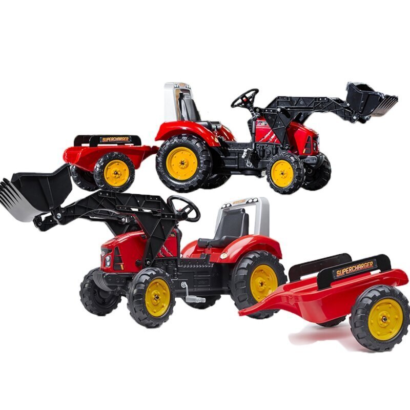 Pedalinis traktorius su priekaba kaina ir informacija | Žaislai berniukams | pigu.lt