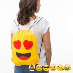 Kuprinė - maišelis su virvutėmis Emoticons kaina ir informacija | Kuprinės mokyklai, sportiniai maišeliai | pigu.lt
