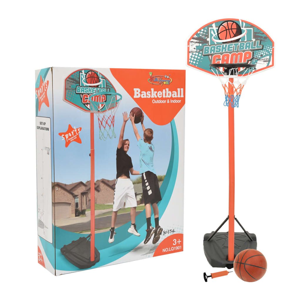 Nešiojamas krepšinio rinkinys, reguliuojamas nuo 180–230cm kaina ir informacija | Krepšinio stovai | pigu.lt