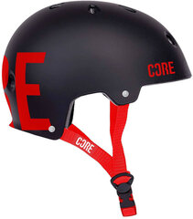 Уличный шлем CORE, размер XS-S, черный/красный цена и информация | Шлемы | pigu.lt