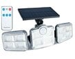 Lauko šviestuvas su saulės baterija ir judesio jutikliu kaina ir informacija | Lauko šviestuvai | pigu.lt