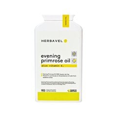 Maisto papildas Herbavel Evening Primrose Oil, 90 kapsulių цена и информация | Витамины, пищевые добавки, препараты для хорошего самочувствия | pigu.lt