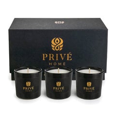 Набор из 3 ароматических свечей: Lemon Verbena, Mimosa-Poire, Rose Pivoine цена и информация | Подсвечники, свечи | pigu.lt