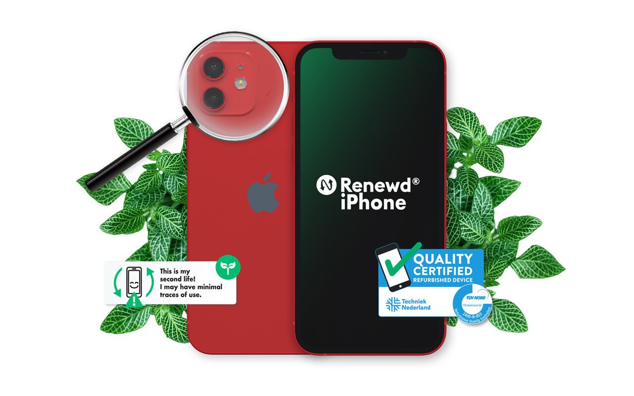Renewd® iPhone 12 64GB Red kaina ir informacija | Mobilieji telefonai | pigu.lt
