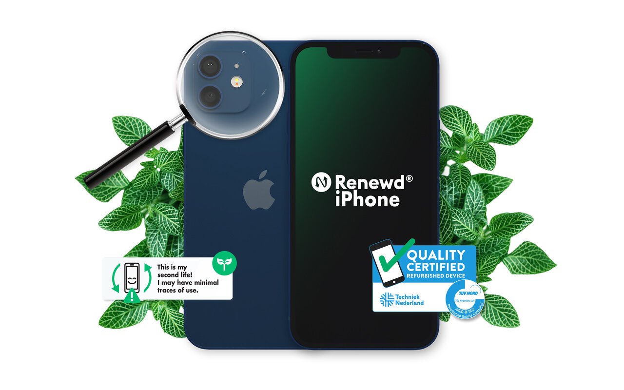 Renewd® iPhone 12 64GB RND-P19764 Blue kaina ir informacija | Mobilieji telefonai | pigu.lt