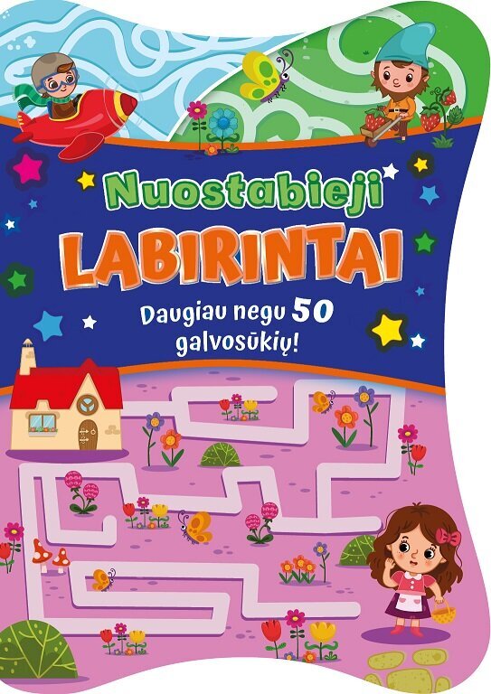 Nuostabieji labirintai kaina ir informacija | Spalvinimo knygelės | pigu.lt