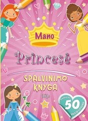 Mano princesė. Spalvinimo knyga ir lipdukai kaina ir informacija | Spalvinimo knygelės | pigu.lt