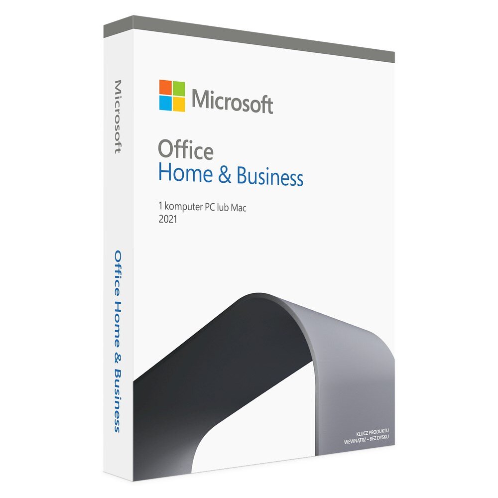 „Microsoft Office Home &amp; Business 2021“ 1 licencija (-os) – lenkų k цена и информация | Biuro programos | pigu.lt