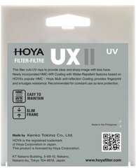 Hoya UX II UV цена и информация | Фильтры для объективов | pigu.lt