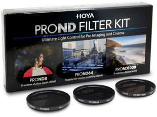 Hoya PRO ND 8/64/1000 kaina ir informacija | Filtrai objektyvams | pigu.lt