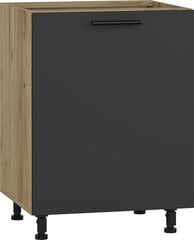 Шкаф Halmar Vento D-60/82, черный цена и информация | Кухонные шкафчики | pigu.lt