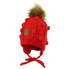 Kepurė vaikams Huppa Macy 83570000*70004, raudona kaina ir informacija | Kepurės, pirštinės, šalikai mergaitėms | pigu.lt