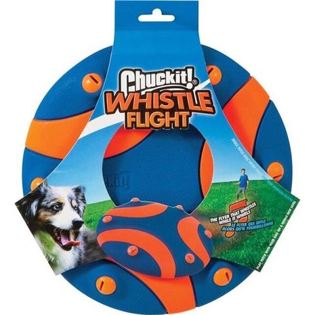 Chuckit Whistle Flight žaislas šunims, 24 cm kaina ir informacija | Žaislai šunims | pigu.lt