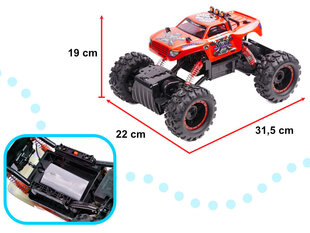 RC automobilis NQD Rock Crawler King 1:12 USB. raudonas kaina ir informacija | Žaislai berniukams | pigu.lt