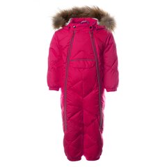 Комбинезон с натуральным мехом Huppa для малышей Beata 1 31930155*00063, фуксия 4741468908595 цена и информация | Куртки, пальто для девочек | pigu.lt
