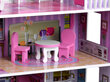 Medinis lėlių namelis su baldais + LED apšvietimas kaina ir informacija | Žaislai mergaitėms | pigu.lt