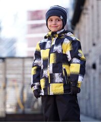 Комплект для мальчика 100 г /40 г, Huppa Yoko 41190014*12102, желтый/черный 4741632071261 цена и информация | Куртка для мальчика | pigu.lt