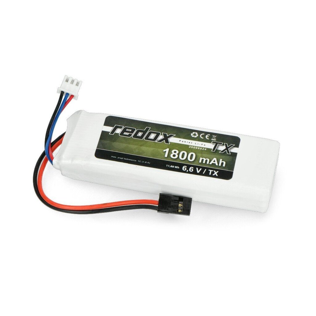 Akumuliatorius Redox 1800mAh 2S 6.6V JR kaina ir informacija | Akumuliatoriai | pigu.lt