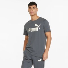 Мужская футболка Puma 586667*39, серая/белая 4064535434323 цена и информация | Мужские футболки | pigu.lt