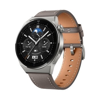 Huawei Watch GT 3 Pro Titanium Gray Leather kaina ir informacija | Išmanieji laikrodžiai (smartwatch) | pigu.lt