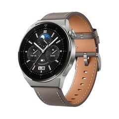 Huawei Watch GT 3 Pro Titanium Gray Leather kaina ir informacija | Huawei Mobilieji telefonai, Foto ir Video | pigu.lt