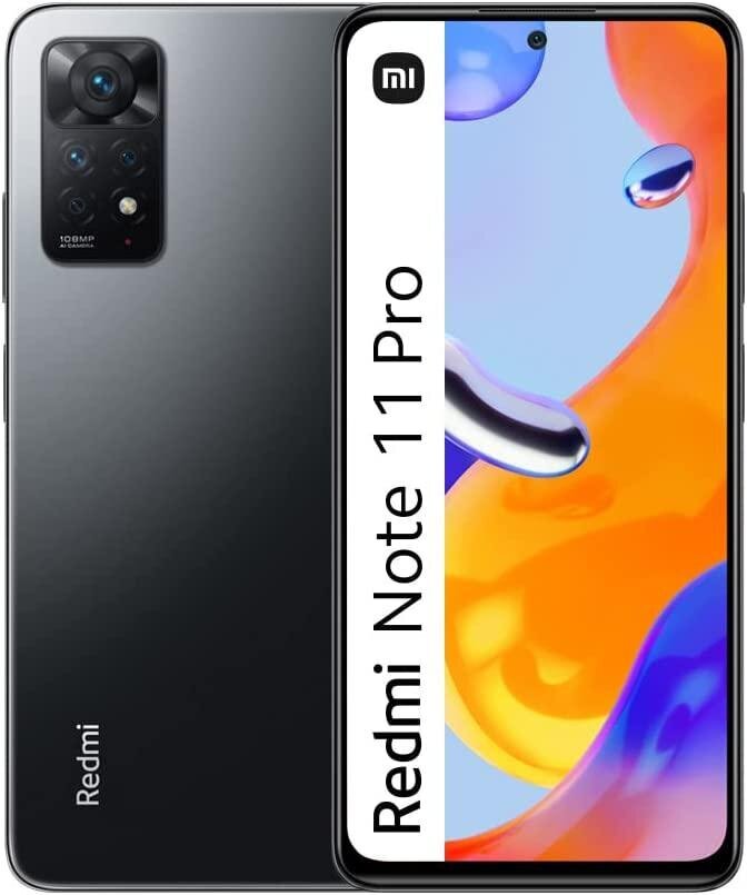 Xiaomi Redmi Note 11 Pro, 64GB, Dual SIM, Graphite Gray kaina ir informacija | Mobilieji telefonai | pigu.lt