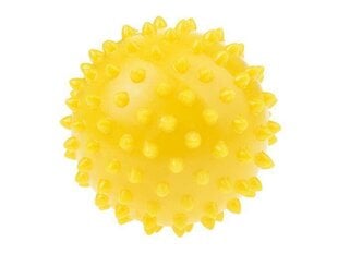 Массажный мяч, желтый, 9 см цена и информация | Аксессуары для массажа | pigu.lt