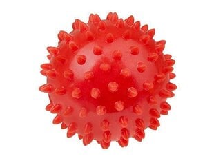 Массажный мяч, красный, 9 см цена и информация | Аксессуары для массажа | pigu.lt