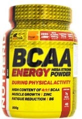 Nutrend Bcaa Energy Mega Strong Powder, 500 g kaina ir informacija | Energetikai | pigu.lt