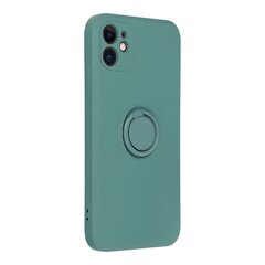 Dėklas telefonui Silicone ring, skirtas iPhone 11, žalia kaina ir informacija | Telefono dėklai | pigu.lt