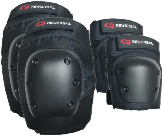 Kelių ir alkūnių apsaugos Reversal Skate Pads 2-pack, S dydis, Juodos kaina ir informacija | Apsaugos | pigu.lt