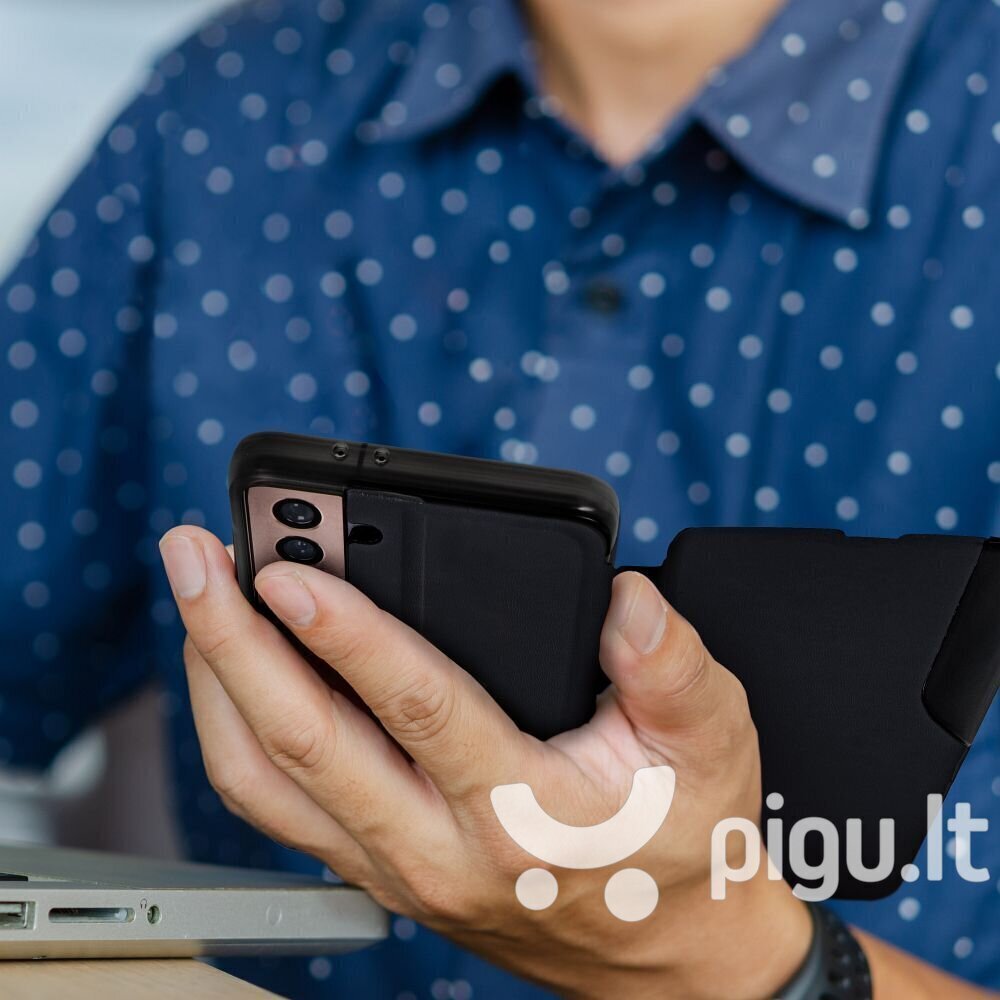 Dėklas Smart View skirtas Samsung Galaxy A13 5G, juoda kaina ir informacija | Telefono dėklai | pigu.lt